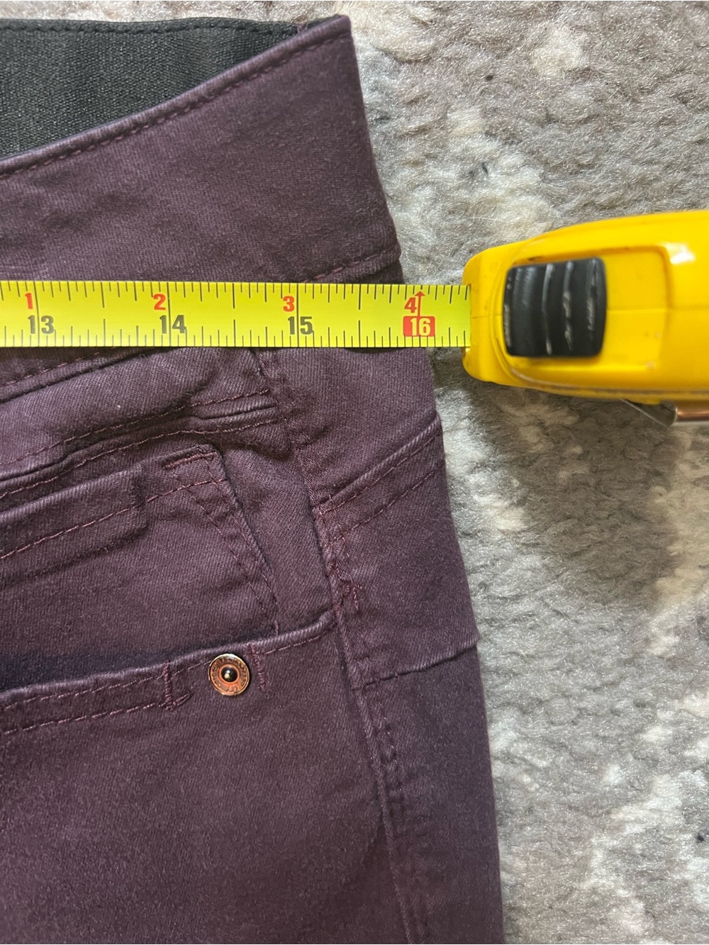 Democracy Straight-Leg Jeans in Deep Plum size 10 (Y100) - Picture 7 of 11